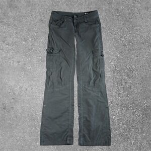 Kuhl Vintage Patina Dye Gray Cargo Pants Womens 4 Gorpcore 28x30 Hiking Low Rise